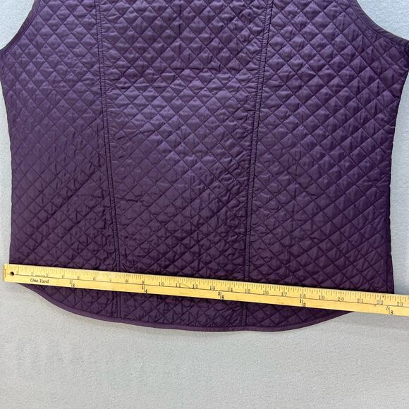 Orvis Vest Women's Size L 14/15 Purple Diamond Quilted Vest Gorpcore Trekking - Picture 6 of 9
